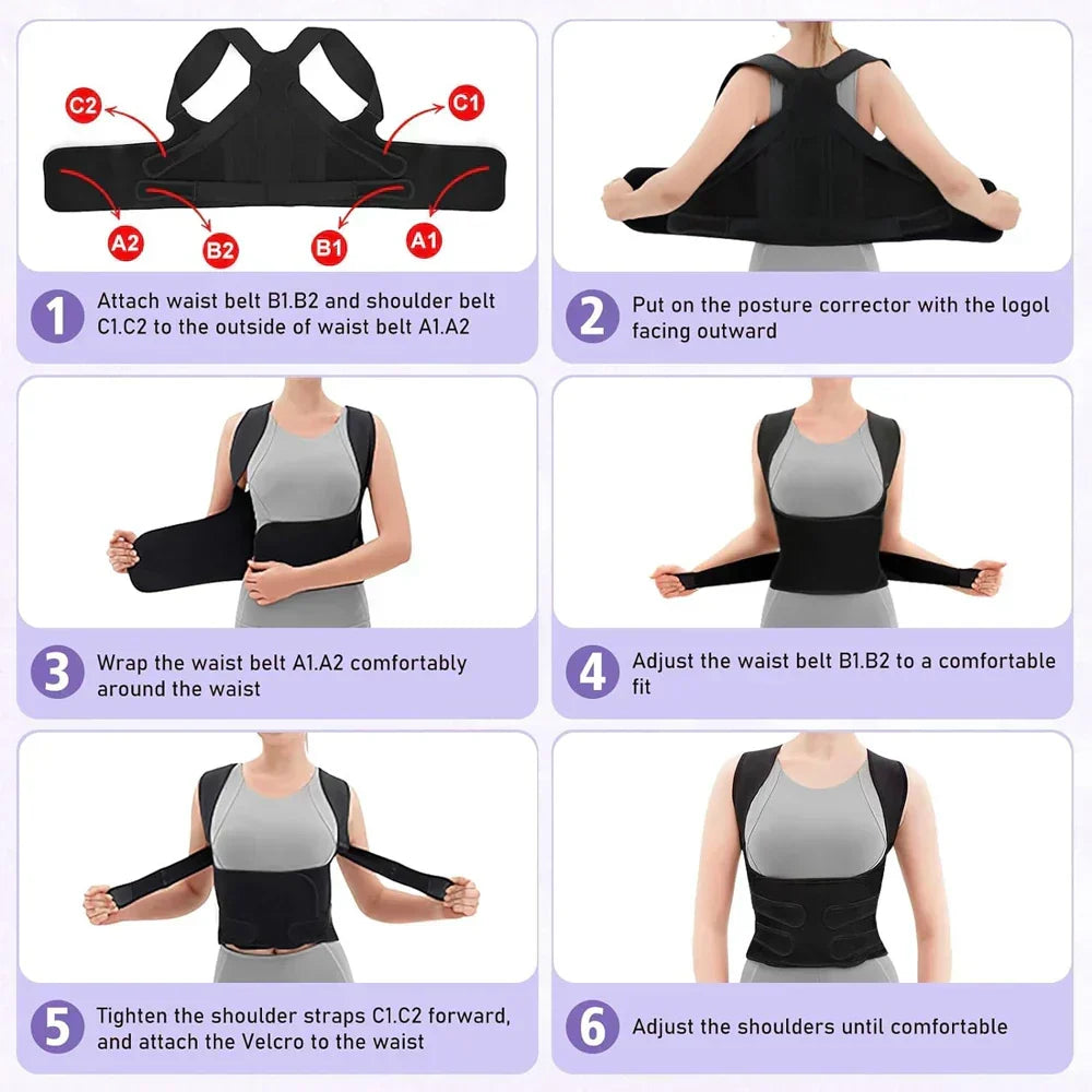 Adjustable Posture Corrector Muscle Support