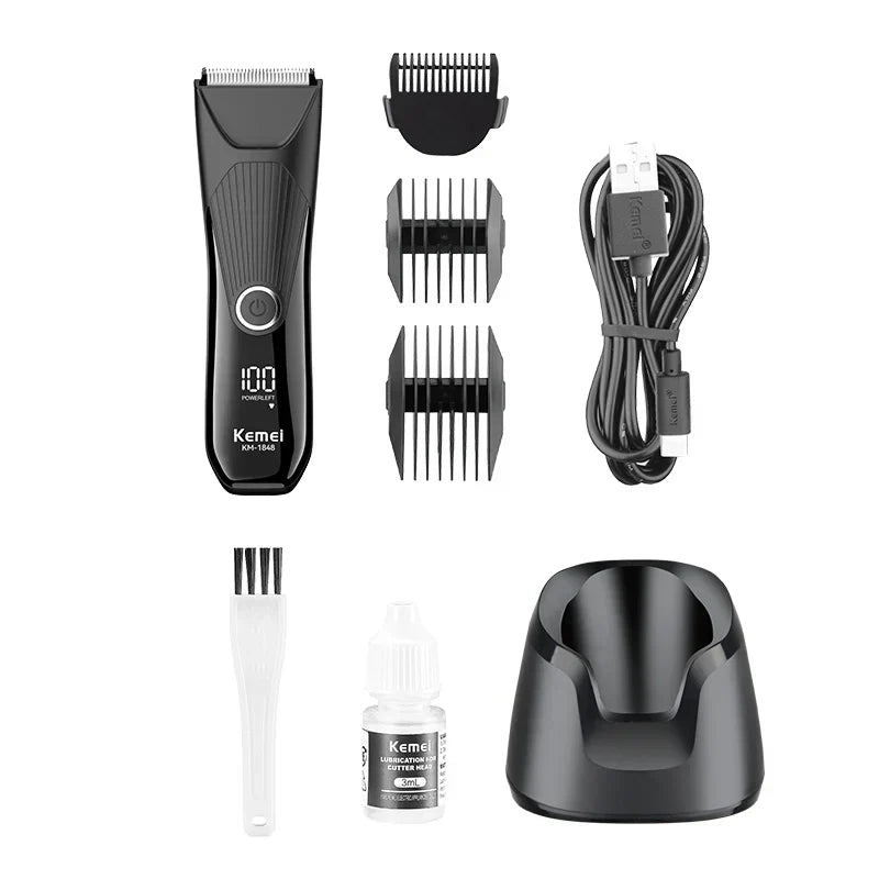 Kemei KM-1848 Waterproof Electric Body Shaver - ماكينة حلاقة كيمي للمناطق الحساسة والجسم