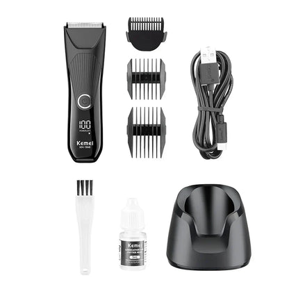 Kemei KM-1848 Waterproof Electric Body Shaver - ماكينة حلاقة كيمي للمناطق الحساسة والجسم