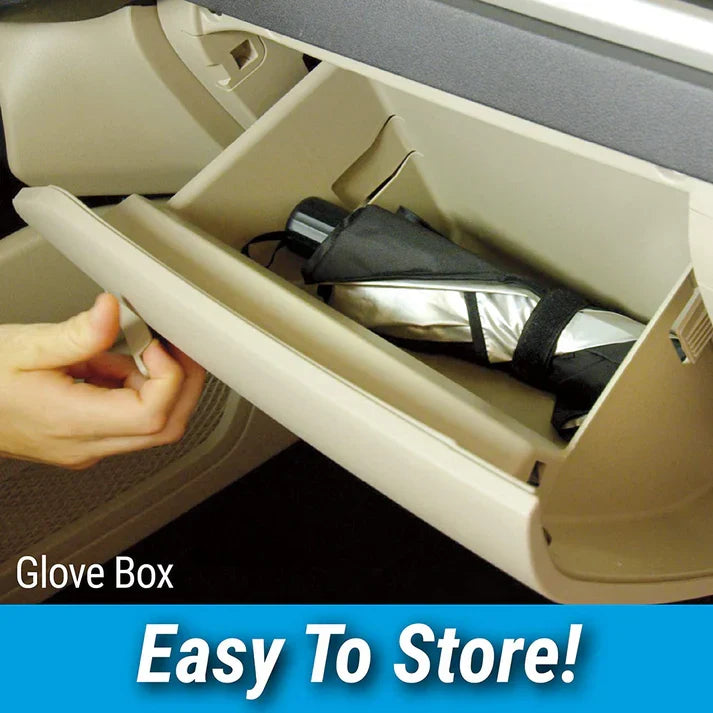 Car Windshield Sun Shade | واقي شمس للزجاج الأمامي للسيارة - UV Protection &amp; Heat Blocker