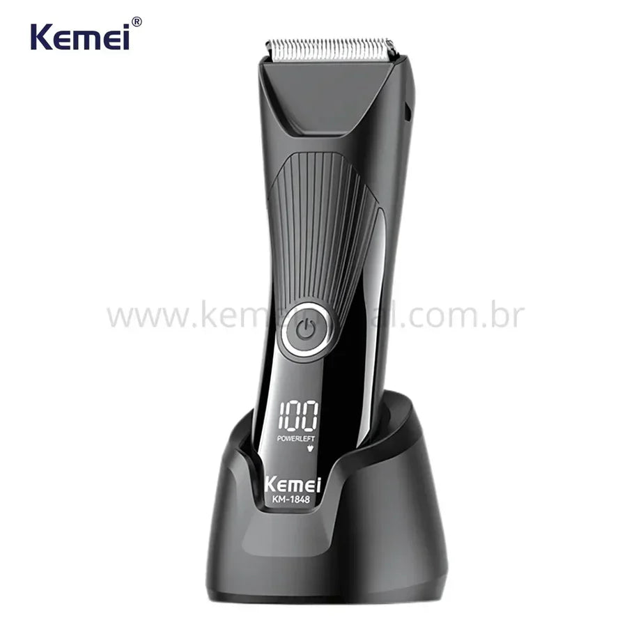Kemei KM-1848 Waterproof Electric Body Shaver - ماكينة حلاقة كيمي للمناطق الحساسة والجسم