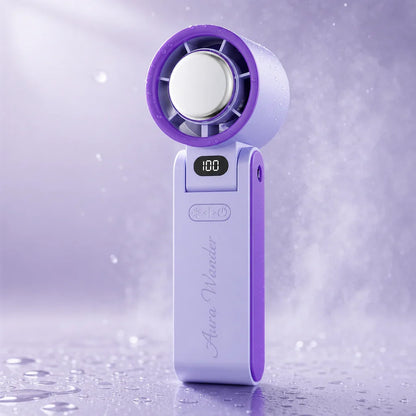 DOUBLE FAN USB Handheld Mini Fan Foldable Portable | مروحة يدوية USB قابلة للطي ومحمولة
