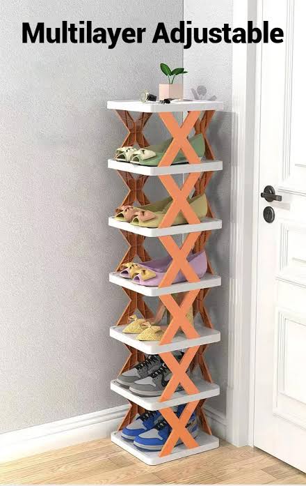 X-Shaped Shoe Rack