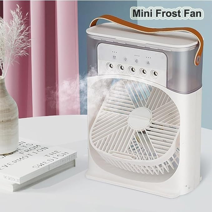 Cooling Fan With Ice – Portable Air Cooler &amp; Humidifier | مروحة تبريد مع الثلج ومبرد هواء محمول