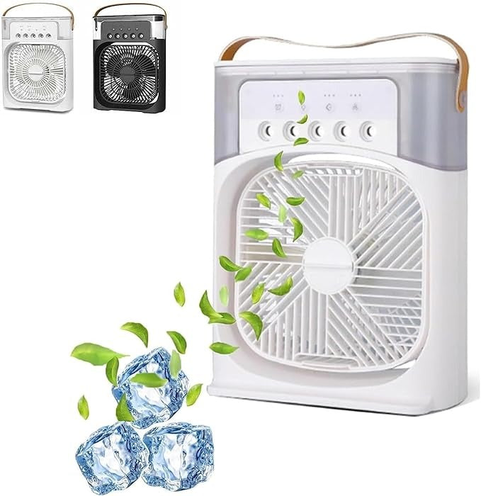 Cooling Fan With Ice – Portable Air Cooler &amp; Humidifier | مروحة تبريد مع الثلج ومبرد هواء محمول